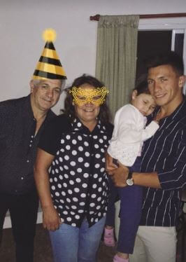 Silvina Cabrera with her husband Raul Martinez and their two beautiful children.